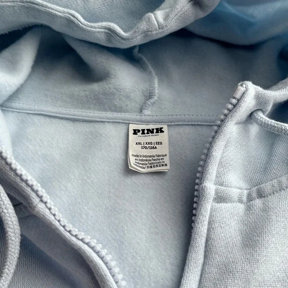 PINK Victoria's Secret Sky Blue Hoodie - Picture 3 of 5
